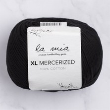 La Mia Xl Mercerized Siyah El Örgü İpi- 1 - 33758