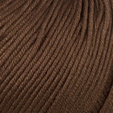 La Mia Mercerized Cotton Koyu Kahverengi El Örgü Ipi - 228 - 33579
