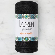 Loren Macrame Siyah El Örgü Ipi - Rm 001 - 34323