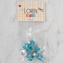 Sylar Loren Crafts Turkuaz 8 Li Düğme - 234