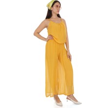 Italyan Kadın Askılı Ipek Tulum