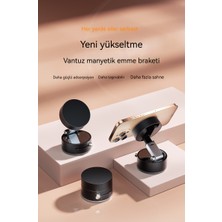 ABLY Çok Fonksiyonlu Vakum Vantuz Tutucu Katlanabilir Teleskopik Mutfak Tembel Vakum Çift Taraflı Manyetik Cep Telefonu Tutucu (Yurt Dışından)