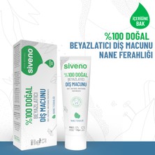 Siveno %100 Doğal Diş Macunu Beyazlatıcı Nane Ferahlığı Florürsüz 65 gr