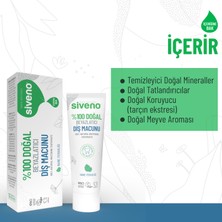 Siveno %100 Doğal Diş Macunu Beyazlatıcı Nane Ferahlığı Florürsüz 65 gr