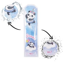 Vuki Panda Desenli Simli Sulu Kitap Ayracı