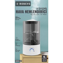 Robeve Rbh-03 Ultrasonik Hava Nemlendirici 4 Litre Hava Nemlendirici Buhar Makinesi Aroma Difüzörü 4l Nemlendirici - Otomatik Kapanma Sessiz Çalışma Ayarlanabilir Buhar Seviyesi