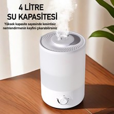 Robeve Rbh-02 Ultrasonik Hava Nemlendirici Aroma Difüzörü 4 Litre Buhar Makinesi 4l Nemlendirici - Otomatik Kapanma Sessiz Çalışma Ayarlanabilir Buhar Seviyesi