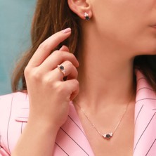 Necati Gün Prenses Model Swarovski Rose Gold Kaplama Set
