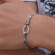 Necati Gün Otantik Damla Model Gümüş Kelepçe