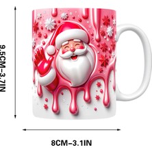 Noel Şişirilebilir Kardan Adam Kupası – Şişkin Tasarımlı Noel Baba Kupası, Noel Için 15OZ ve 11OZ Kahve Kupaları (Yurt Dışından)