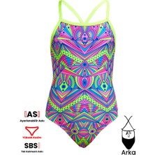 Funkita Tmt Stellar Stars Kız Çocuk Antrenman Mayo, Sırt Bağlamalı