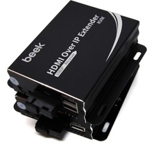 Beek IP HDMI KVM Fiber Sinyal Uzatma Cihazı, Single Mode, SC, 20km, 1080PBeek IP HDMI KVM Fiber Extender 20KM 1080P