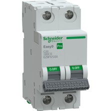 Schneider Electric EZ9F57220 2X20A C 6ka Otomatik Sigorta Easy9 Pro