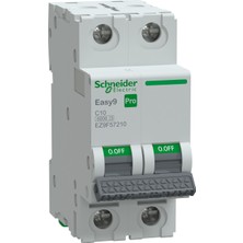 Schneider Electric EZ9F57210 2X10A C 6ka Otomatik Sigorta Easy9 Pro