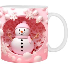 Noel Şişirilebilir Kardan Adam Kupası – Şişkin Tasarımlı Noel Baba Kupası, Noel Için 15OZ ve 11OZ Kahve Kupaları (Yurt Dışından)