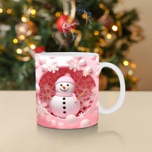 Noel Şişirilebilir Kardan Adam Kupası – Şişkin Tasarımlı Noel Baba Kupası, Noel Için 15OZ ve 11OZ Kahve Kupaları (Yurt Dışından)