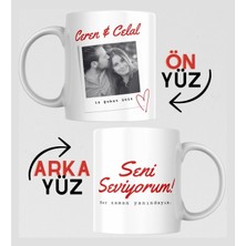 Kutup Kitap Sevgiliye Özel Fotoğraflı  Sıcak Çikolata Kişiye Özel Not Hediye Seti  Kupa Bardak