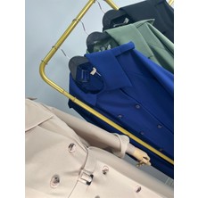 Moda 0301 Gömlek Yaka Kuşaklı Trenckot