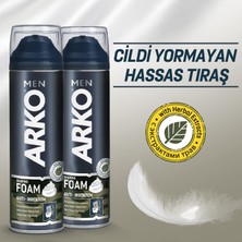 Arko Men Anti-Irritation Tahriş Karşıtı Erkek Tıraş Köpüğü 4X200 ml