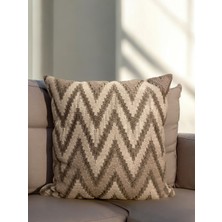 Q Collection Punch Desen, Şönil Kumaş Kırlent Kılıfı 45 x 45  cm