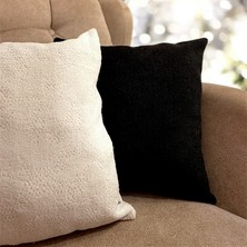 Q Collection Punch Desen, Şönil Kumaş Kırlent Kılıfı 45 x 45  cm