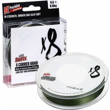 Sufix X8 0.148SUFIX X8MM 300M Green 8 Kat Ip Misina 7.5kg Çeker