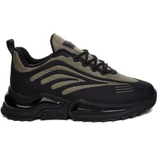 Celira Glc Siyah Yeşil Erkek Günlük Sneaker Spor Ayakkabı