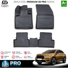 S-Dizayn Ds Ds7 Crossback 3D Pro Havuzlu Paspas 2018-2022 A+ Kalite