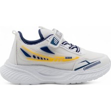 Mp 251-3415 Erkek Çocuk Spor Ayakkabı Beyaz-Sarı