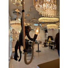 Yüceeller Maymun Avize Siyah ev ofis cafe bar