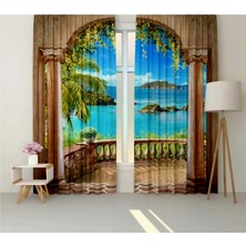 Özel Tasarım Ultra Hd  Marka Fon Perde  Mikro Petek Kumaş Çift Kanat Perde 280*240CM