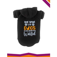 Tarpaws Sweatshirt Köpek Black Dogs Desenli Kapüşonlu Kıyafet