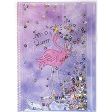 Vuki Flamingo Simli ve Sulu Kapaklı Kalem Kutulu A4 Defter