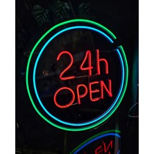 Çizgi Neon Cizgineon Open Işıklı Neon LED Duvar Dekarasyon