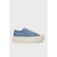Tommy Jeans Tommy Hilfiger TJW FOXING FLATFORM SNEAK Mavi Kadın Sneaker