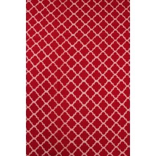 Sardo Kumaş Yakma Jakar ( Kırmızı ) Dijital Baskılı En 1,50  cm