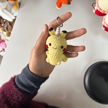 Marifetli Tığım Elişi Pikachu Amigurumi Anahtarlık / Pinterest / Arkadaş Hediye