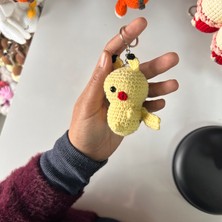 Marifetli Tığım Elişi Pikachu Amigurumi Anahtarlık / Pinterest / Arkadaş Hediye