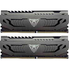 Patriot 32GB(2X16GB) 3200MHZ Ddr4 Dual Viper Steel Black Gaming Masaüstü Ram PVS432G320C6K