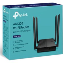 Tp-Link Archer C64 Dual Bant 4 Port Kablosuz Router AC1200