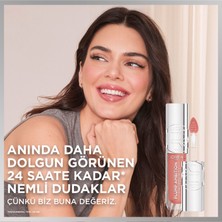 L'Oréal Paris Plump Ambition Hyaluron Lip Oil Besleyici ve Nemlendirici Dudak Parlatıcısı - 641 Latte Glace