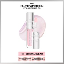 L'Oréal Paris Plump Ambition Hyaluron Lip Oil Besleyici ve Nemlendirici Dudak Parlatıcısı - 101 Cristal Clear