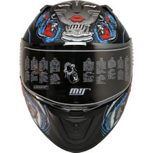 Mts M-801 Myty Blue Güneş Vizörlü Kask (Siyah Camlı)