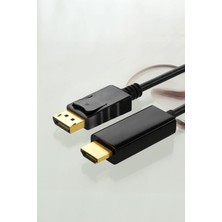 After Times Displayport To HDMI Kablo, Display Port Dp To HDMI Çevirici Dönüştürücü, 1.8 Metre