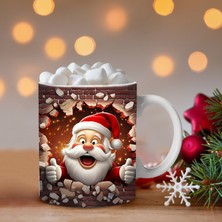 Noel Şişirilebilir Kardan Adam Kupası – Şişkin Tasarımlı Noel Baba Kupası, Noel Için 15OZ ve 11OZ Kahve Kupaları (Yurt Dışından)