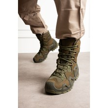 Single Sword SS603 Su Geçirmez Bağcıklı Tactical/outdoor Kışlık Askeri Uzun Haki Çöl Botu 45