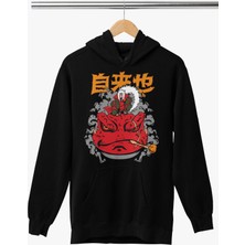 Fuddy Moda Naruto Jiraiya Baskılı Kapüşonlu Sweatshirt, Unisex Oversize Anime Baskılı Hoodie
