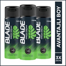 Blade Green Dream Erkek Deodorant 3X200 ml