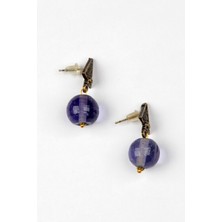 Lila Rosa Etnik Otantik Mor Küpe