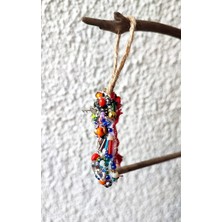 Nal Şeklinde, Cevşenli (Dualı) ve Çift Taraflı / Araç Içi Ya Da Kapı Süsü / Nazarlık / 3,5x4,5cm